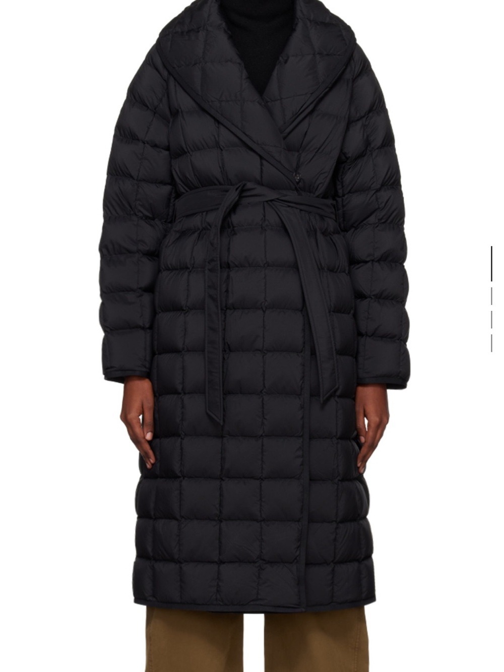 Mackage Long Quilted Belted Puffer Coat - Black